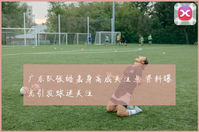 广东队张皓嘉身高成关注点 资料曝光引发球迷关注